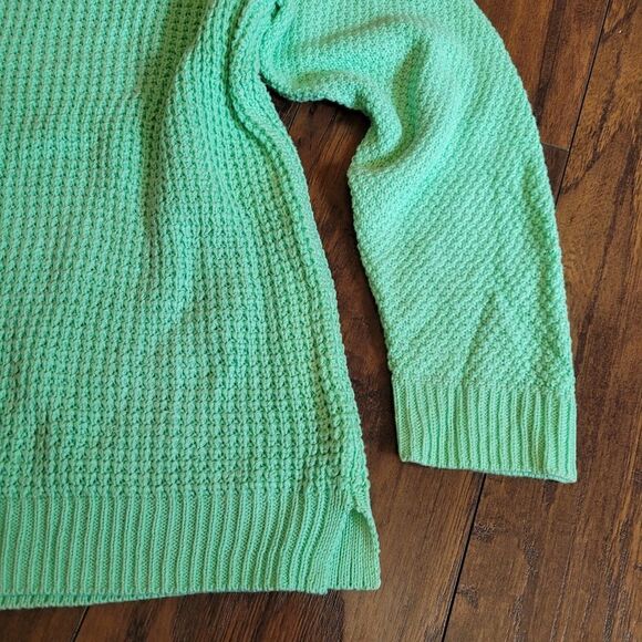 NWT Sonoma Chunky Knit Mint Sweater - Picture 4 of 9